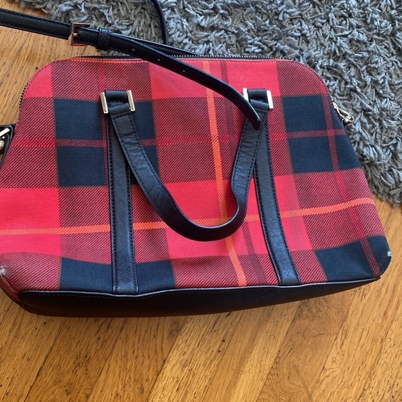 Kate Spade NY Newbury Lane Plaid Small Rachell Satchel - Picture 5 of 16